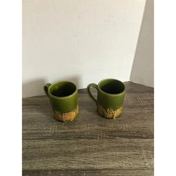 1960s Holt Howard Textured Mug  Pair - Picture 7 of 10